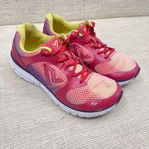 Vionic Running Shoes Women Size 9.5 Pink Yellow Purple Mesh Comfort‎ Orthotic